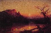Jasper Francis Cropsey Sunset Eagle Cliff painting